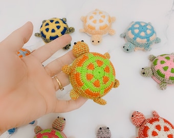Crochet turtle tape measure, craft, animal tape measure, turtle crochet, personalized gift,small gift for her