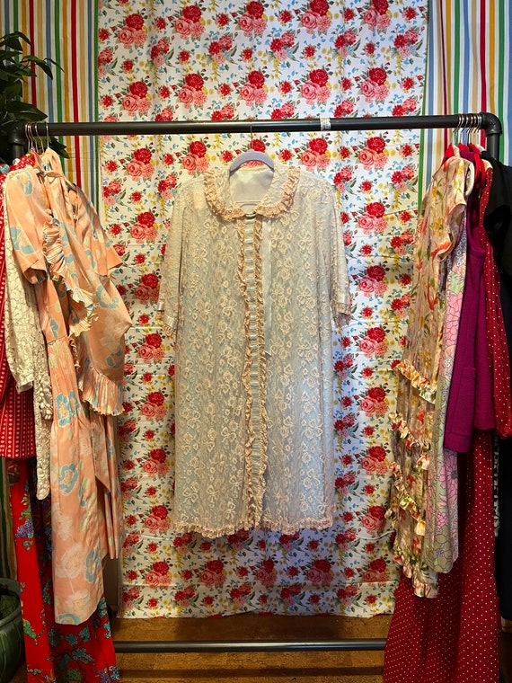 Vintage Lace Dressing Gown