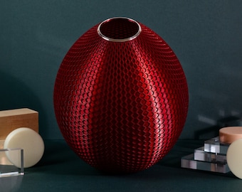 Large Crimson Red Hive Pendant Lampshade