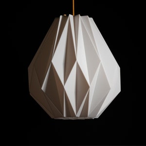 Origami Pendant Light | Unique Designer Ceiling Fixture | Modern Sculptural Lighting H32cmxW30cm