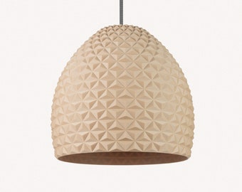 Large Wooden Lampshade-Pendant Light-ceiling lamp-Wood pendant light-Geometric-Light shade