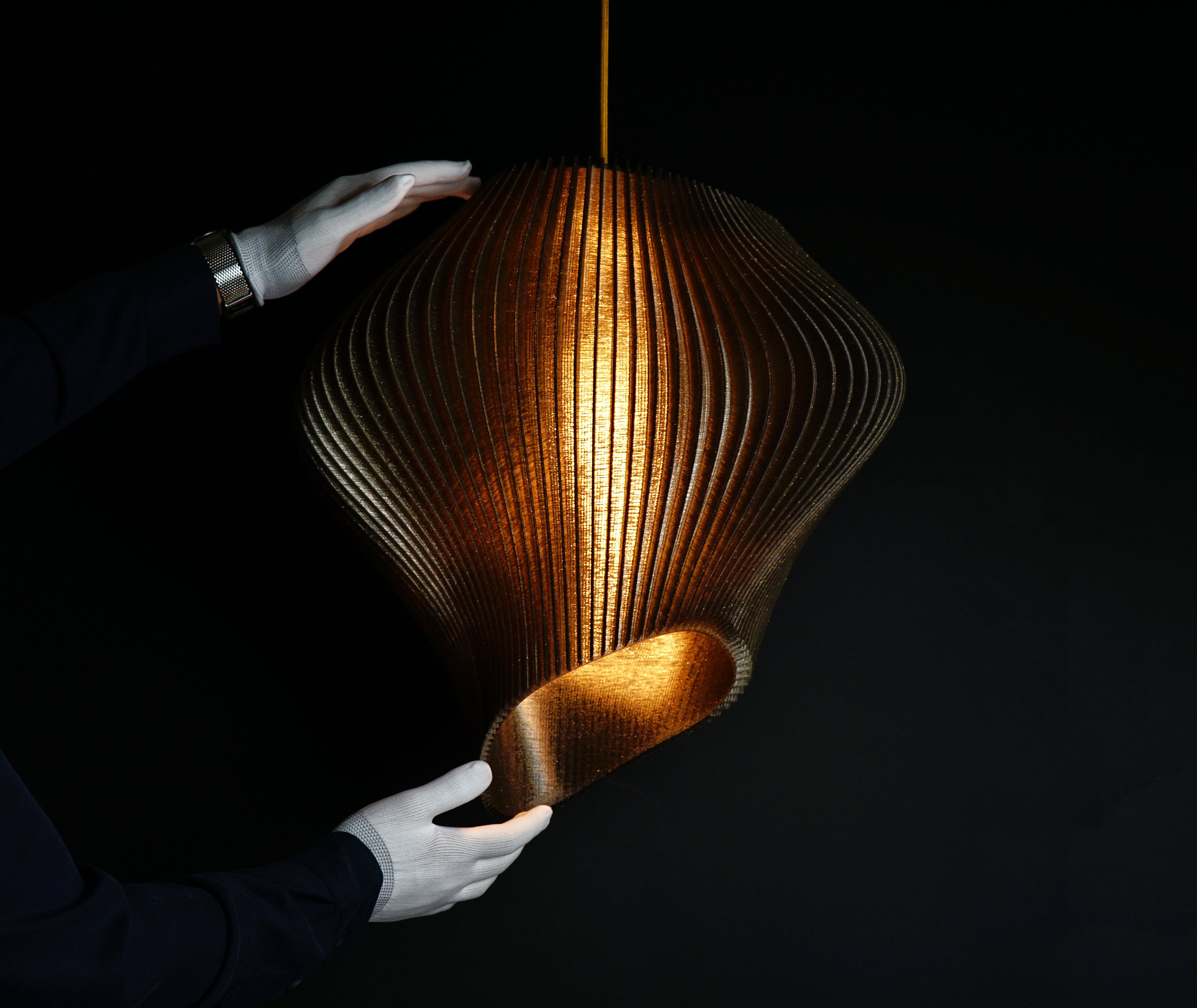 Black Wave Pendant Light | Lampshade | Pendant Lamp