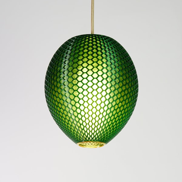 Lampshade/Ceiling light/Pendant light/Green Lamp shade - Emerald Hive H20