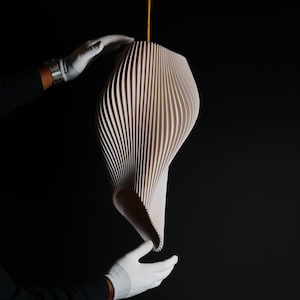 Straw Wave Lampshade | Light fixture | Ceiling Light | Lamp shade | Kitchen Lighting | Mid Century Lamp | Modern Chandelier | H46cm x W28cm