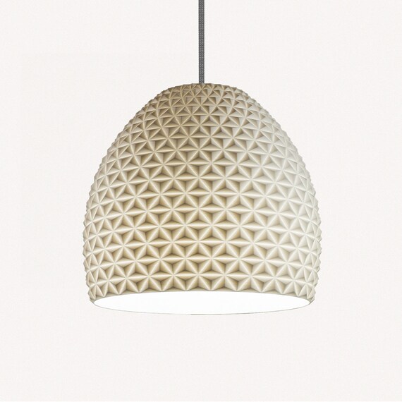 Large Geometric Lampshade White Modern Decoration Large Geometric Lampshade White Modern, White Contemporary Lamp Shades