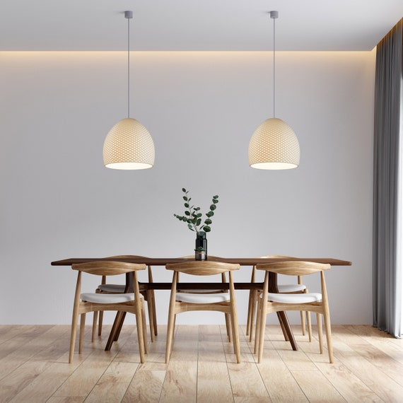 Moderne plafondlampen x2 Witte lampenkappen Hedendaags - België