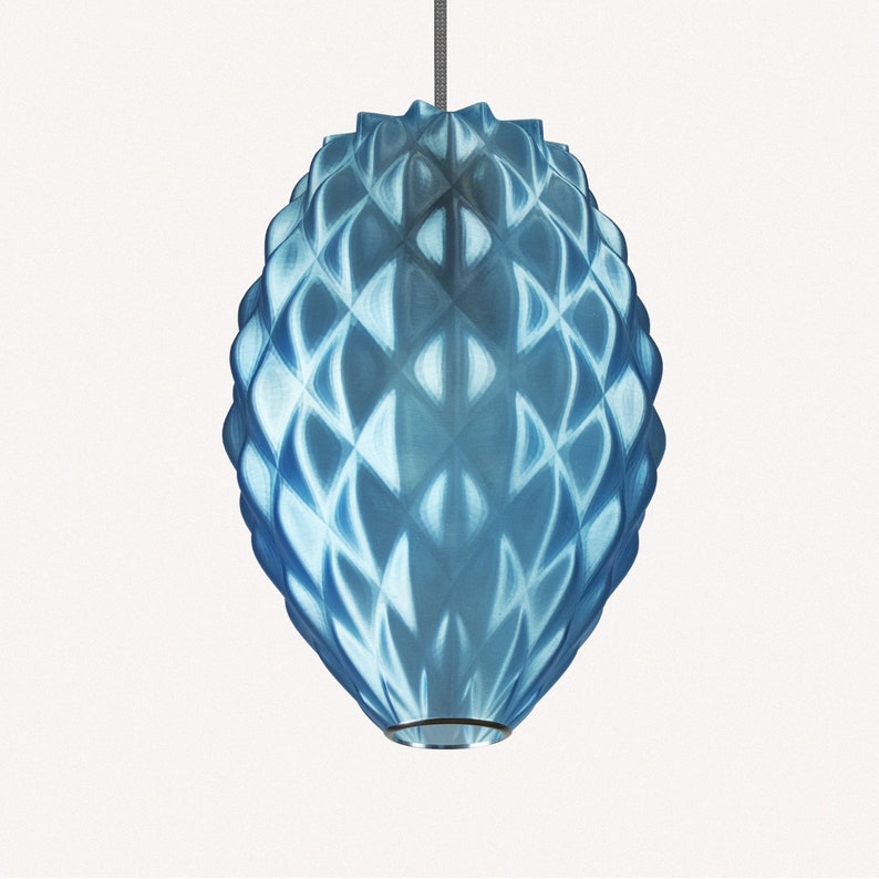 Blue Iceberg Lampshade Ceiling Light Pendant Light Modern Lamp Contemporary Light Blue Pendant Light Art Lamp W20cm x H30cm image 1