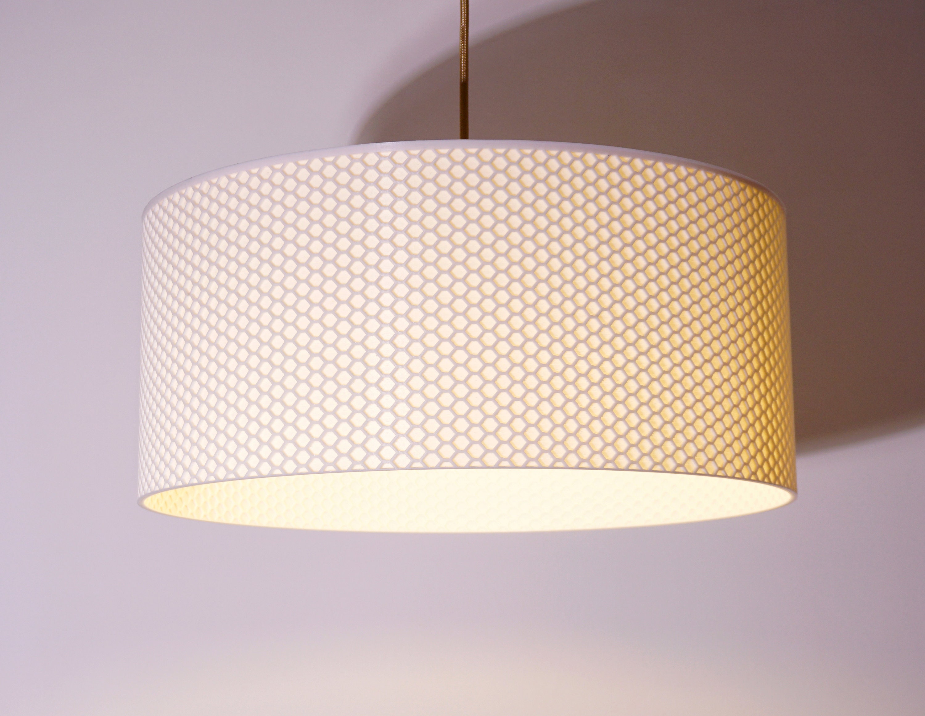 Large Hive Drum Shade Pendant Light Hanging Light Contemporary