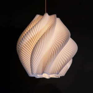 Spiral Wave Pendant Light – Sculptural Ceiling Fixture for Dining Rooms, Kitchens & Contemporary Interiors  W30cm x H30cm