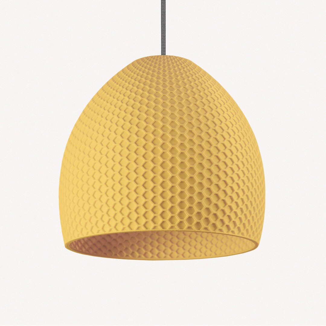 Ceiling Light Yellow Lampshade Contemporary Light Etsy
