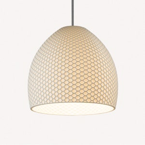 Ceiling light White Modern Hive Contemporary HiveDome Made From Sugarcane W50cmxH50cm image 2