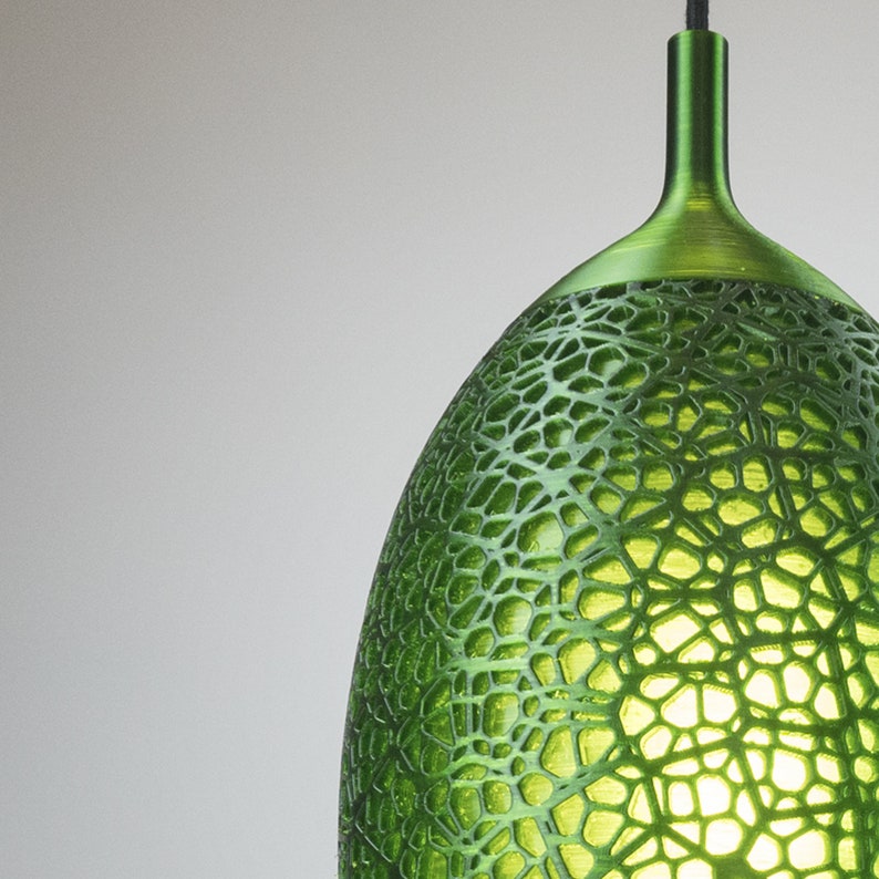 Industrial LampPendant lampLampshadeGreen Leaf Pendant W20cm x H40cm
