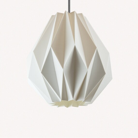 Origami Style Lampshade Made from Sugarcane
