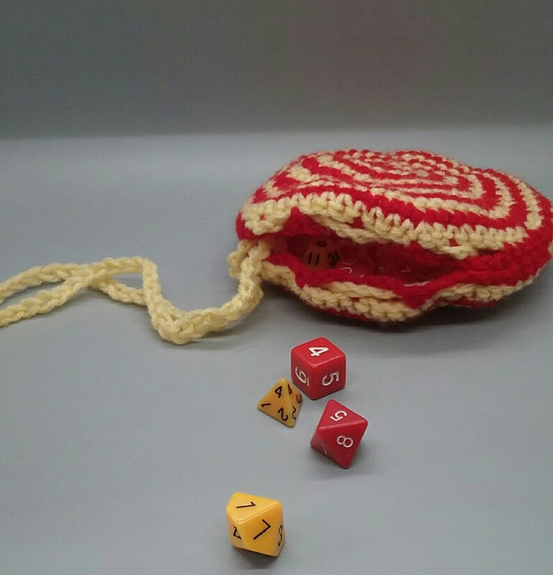 Burgundy /& Gold Bag Bravery Dice Bag Dungeons and Dragons Dice Bag Magic: The Gathering Dice Bag Wizard World Pathfinder Dice Bag