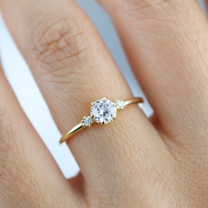 Simple one hotsell stone ring