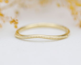 Simple wedding band, alternative wedding band for women, filigree wedding band, lace wedding band |  R325