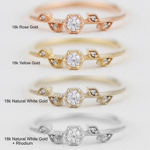 Simple Engagement Rings Rose Gold | Simple Gold Oval Engagement Rings - Wedding  Rings - Aliexpress