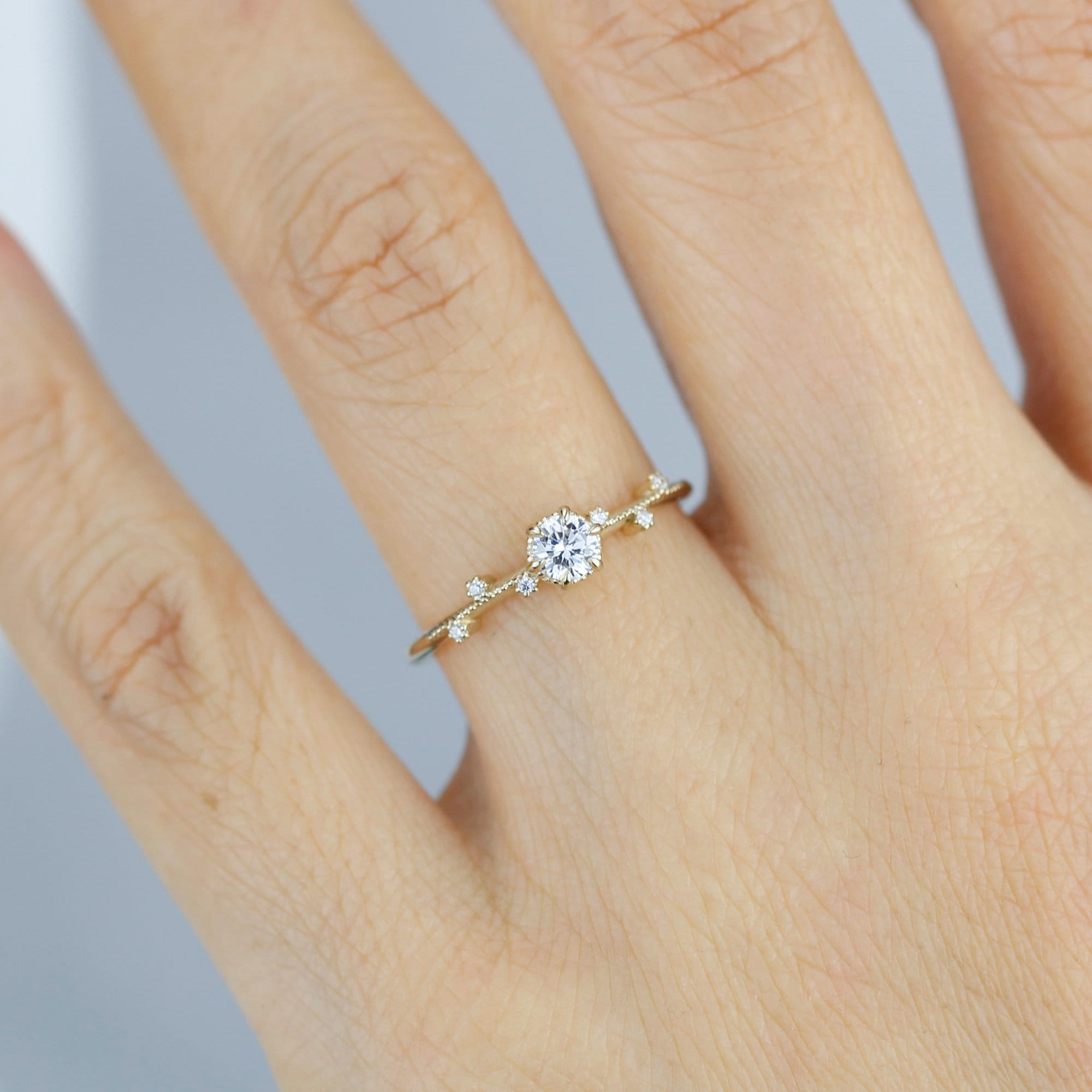 Lacy Dainty Diamond Three Row Ring – RW Fine Jewelry