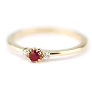 diamond ring, ruby ring, simple engagement ring, minimalist engagement ring, engagement ring, dainty engagement ring, delicate ring