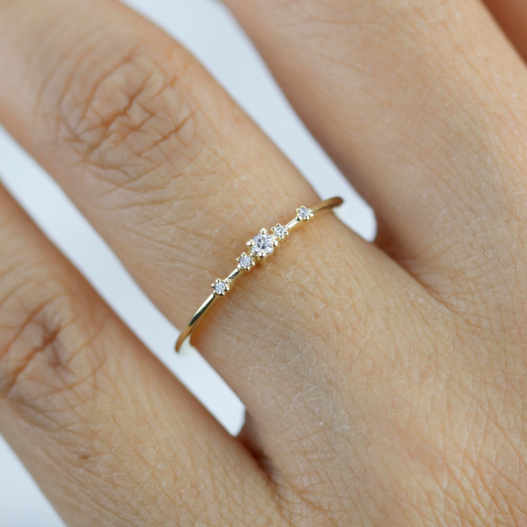 Simple minimalist engagement rings sale