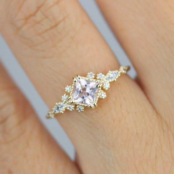 Simple morganite shop ring