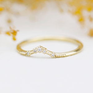 Diamond wedding band for women, alternative wedding band, unique diamond wedding ring |  R324WD