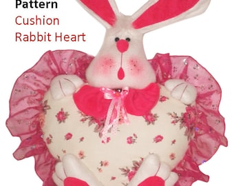 PATTERN Cushion Rabbit Heart