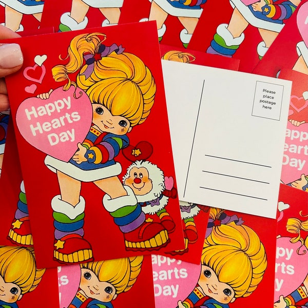 Rainbow Friends Valentine Postcards