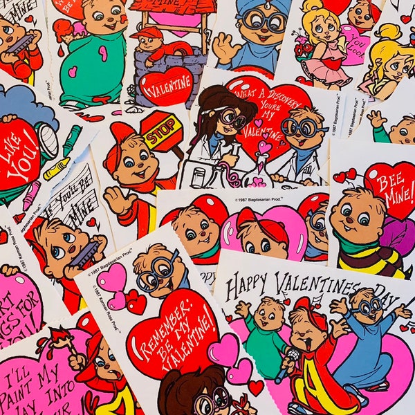 Alvin and the Chipmunks Valentine's Day Card Packs