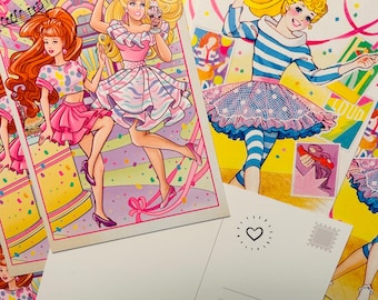 Barbie & Stacey BFF Postcard Set