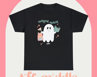 School Spirit Tee, Teacher Tee, Ghost Shirt, Teacher Gift, Teacher, Fall Shirts for Teachers