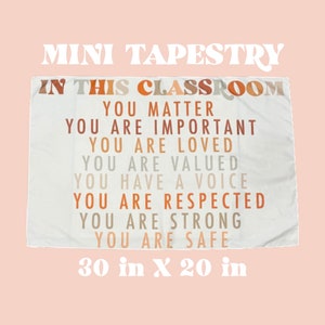 MINI In This Classroom Tapestry