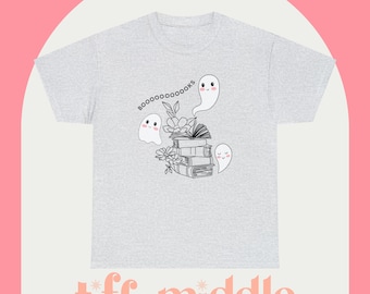 Books Ghost Tee, Teacher Tee, Ghost Shirt, Teacher Gift, Teacher, Fall Shirts for Teachers