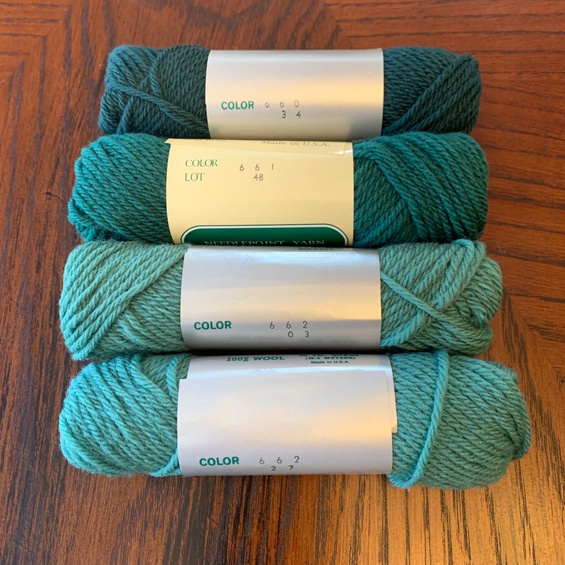 Elsa Williams 100 Wool Needlepoint Tapestry Yarn Green Pine Etsy