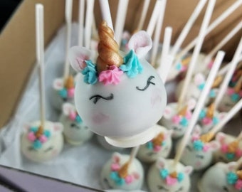 Unicorn Cake Pops Etsy