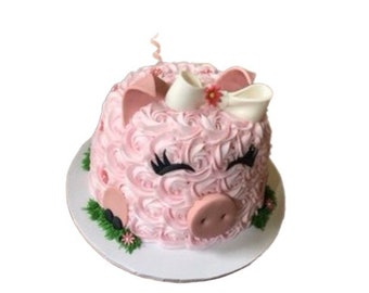 Piggy Cake Topper Etsy - roblox cake piggy