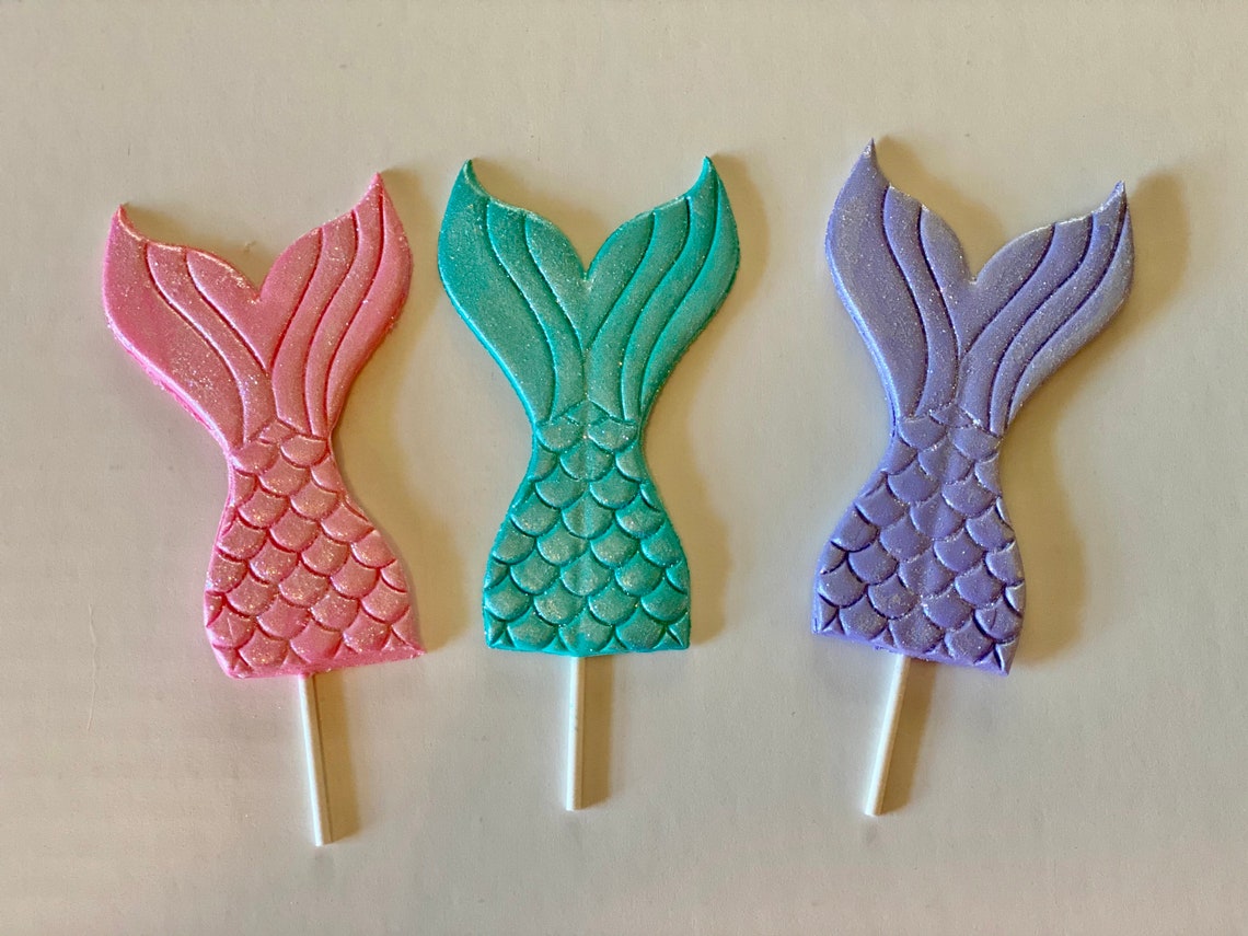 mermaid cupcake toppers edible