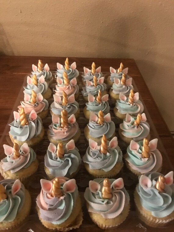 Wholesale Edible Unicorn Cupcake Toppers 6 Dozen Unicorn Etsy