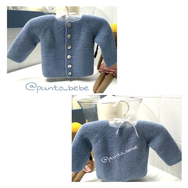 Size 9-12 months - BASIC JERSEY/JACKET - Pdf in Spanish