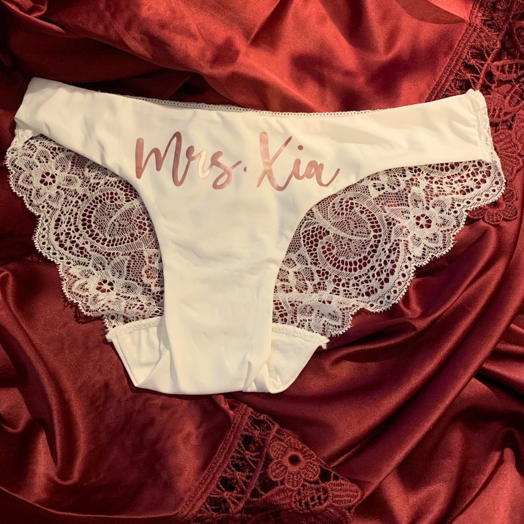 Custom Bride Panties // Lace Panties // Wedding Day Panties / Etsy
