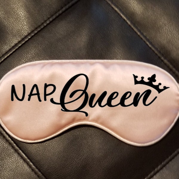 Nap QUEEN Sleep Mask // Sleep Mask // NAP Queen // Custom Sleep Mask /// Sleep Secret // Funny Sleep Mask //