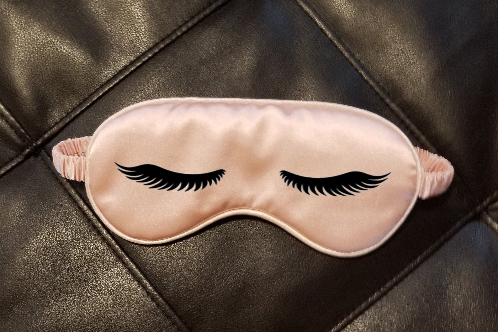 Eye Lash Sleep Mask// Sleep Mask // Bride Eye Mask // Custom Etsy