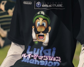 Man Shun Shirt: Luigi Mansion Inspired - Haunted Gaming Tee
