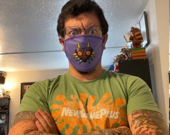 Majora's Mask Face Covering: Zelda Inspired Gamer Accessory (One Size)
