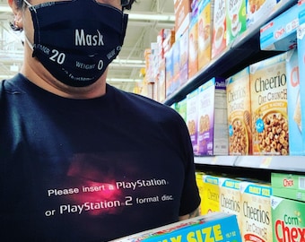 Funny Retro Gaming T-Shirt: Playstation 2 Disc Error Design