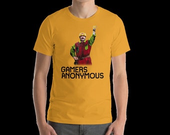 Retro Gaming Shirt: Mario Bros Parodie - Vintage Pixel Art T-Shirt