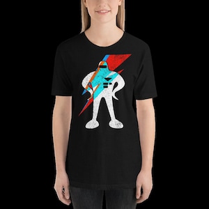 Ziggy Starman T-Shirt: Retro Gaming and Bowie Art (Polyblend)