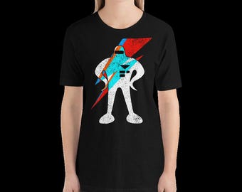 Ziggy Starman T-Shirt: Retro Gaming and Bowie Art (Polyblend)