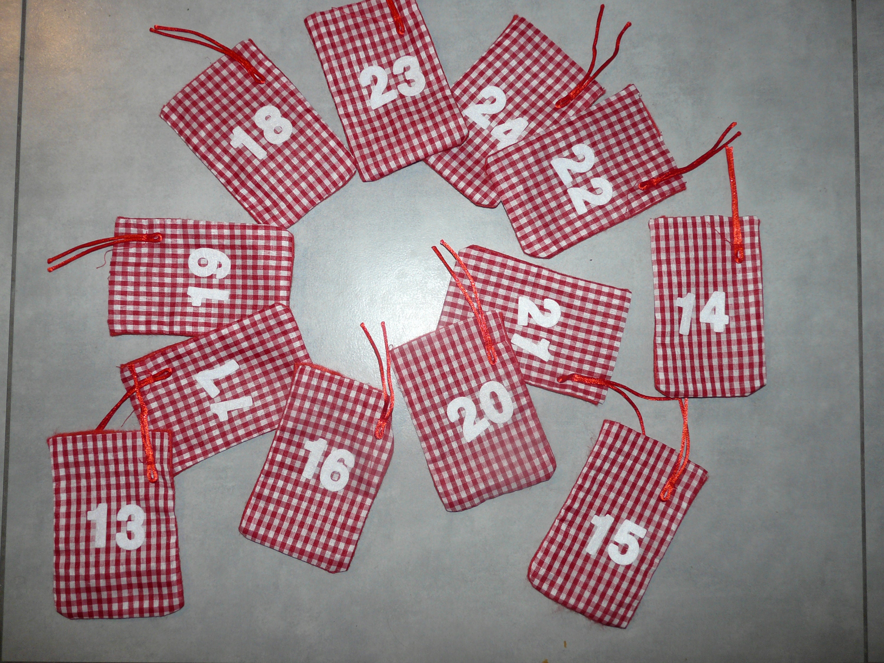 24 Advent Calendar Pouch for Filling Bags Party Birthday Etsy UK