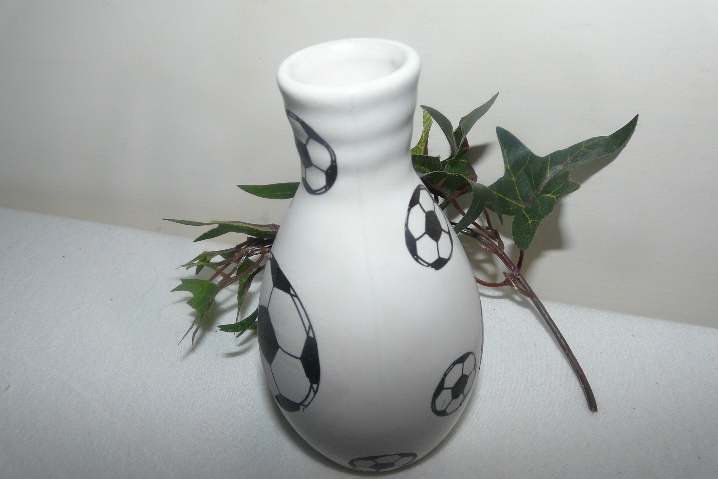 Vase Flower Vase Football Ball Sport Party Birthday Etsy